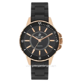 Beverly Hills Polo Club BP3318X.150 Black Rosegold Ceramic Strap