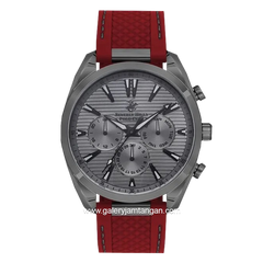 Beverly Hills Polo Club BP3337X.061 Red Gray Rubber Strap