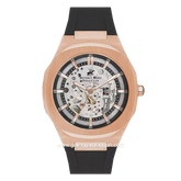 Beverly Hills Polo Club BP3543X.451 Automatic Black Rosegold Rubber Strap
