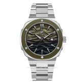 Beverly Hills Polo Club BP3655X.370 Silver Dial Green Stainless Steel