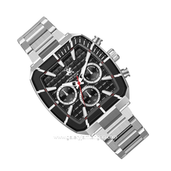 BEVERLY HILLS POLO CLUB BP3658X.350 Silver Dial Black