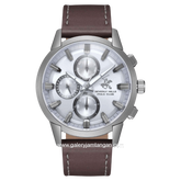 Beverly Hills Polo Club BP3666X.042 Dark Brown Leather Strap