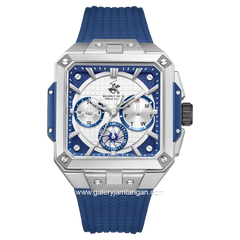 BEVERLY HILLS POLO CLUB BP3742X.339 Blue Rubber Strap