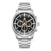 Beverly Hills Polo Club BP3779X.350 Silver Dial Black