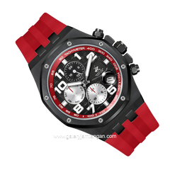BEVERLY HILLS POLO CLUB BP3783X.658 Red Rubber Strap
