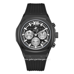 BEVERLY HILLS POLO CLUB BP3785X.651 Black Rubber Strap