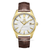 BEVERLY HILLS POLO CLUB BP3811X.132 Brown Leather Strap