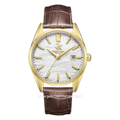 BEVERLY HILLS POLO CLUB BP3811X.132 Brown Leather Strap