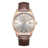 BEVERLY HILLS POLO CLUB BP3811X.462 Brown Dial Silver Leather Strap