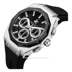 Beverly Hills Polo Club BP3815X.351 Black Silicone Strap
