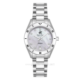 BEVERLY HILLS POLO CLUB BP3829X.320 Silver Stainless Steel Strap