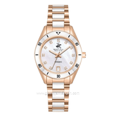 BEVERLY HILLS POLO CLUB BP3829X.420 Rosegold Silver Stainless Steel Strap