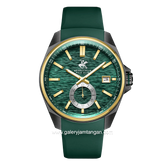 BEVERLY HILLS POLO CLUB BHPC BP3837X.075 Green Silicone Strap