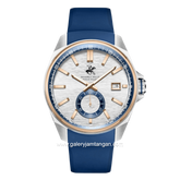 BEVERLY HILLS POLO CLUB BHPC BP3837X.339 Blue Silver Silicone Strap