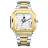 Beverly Hills Polo Club BP3845X.230 Silver Combi Stainless Steel Strap