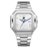 Beverly Hills Polo Club BP3845X.330 Silver Stainless Steel Strap