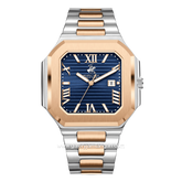 Beverly Hills Polo Club BP3845X.590 Silver Rosegold Dial Blue Stainless Steel Strap