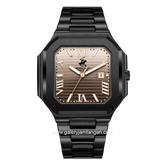 Beverly Hills Polo Club BP3845X.610 Black Dial Brown Stainless Steel Strap