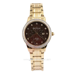 BONIA BNB10269-2247S Gold Dial Brown Stainless Steel