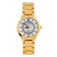 BONIA BNR150-2255 Gold Dial White Stainless Steel