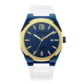 BENTLEY THE AURARAY BL-24-17 White Gold Dial Blue Rubber Strap