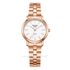 Christophe Arden CA 1002 LH Rosegold Dial White Stainless Steel