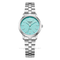 Christophe Arden CA 1002 LH Silver Dial Teal Stainless Steel