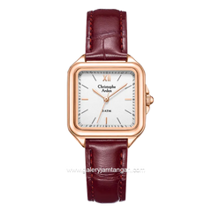 Christophe Arden CA 1003 LH Red Rosegold Leather Strap