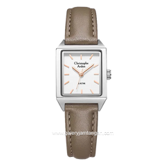 Christophe Arden CA 1004 LH Brown Silver Leather Strap