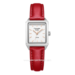 Christophe Arden CA 1004 LH Red Silver Leather Strap