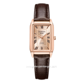 Christophe Arden CA 1007 LH LRGLN Brown Rosegold Dial Rosegold Leather Strap