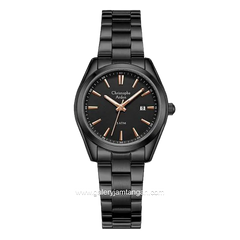 Christophe Arden CA 2001 MD Black Hour Marker Rosegold Stainless Steel