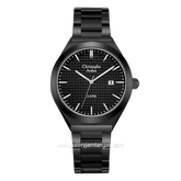 Christophe Arden CA 2002 MD Black Hour Marker White Stainless Steel