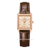 Christophe Arden CA 2003 LDLRGLNBO Brown Rosegold Dial Rosegold Leather Strap