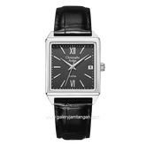 Christophe Arden CA 2003 MD Black Silver Leather Strap