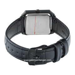 Christophe Arden CA 2003 MD Black Hour Marker Silver Leather Strap