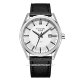 Christophe Arden CA 2005 MD LSSSL Black Silver Leather Strap