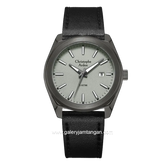 Christophe Arden CA 3001 MD Black Dial Grey Leather Strap