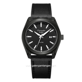 Christophe Arden CA 3001 MD Black Hour Marker White Leather Strap