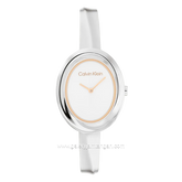 CALVIN KLEIN 25100055 Silver Dial White Stainless Steel
