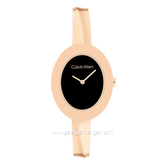CALVIN KLEIN 25100057 Rosegold Dial Black Stainless Steel