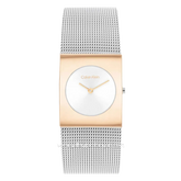 CALVIN KLEIN 25100063 Silver Rosegold Stainless Steel