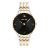 CALVIN KLEIN 25100171 LUXE Silver Gold Stainless Steel Strap