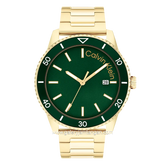 CALVIN KLEIN 25200383 Gold Dial Green Stainless Steel