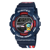 DIGITEC DG-5210T-MV BL-4B MARVEL Digital Navy Rubber Strap