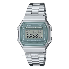 CASIO A168WA-3AYDF Digital Silver Stainless Steel