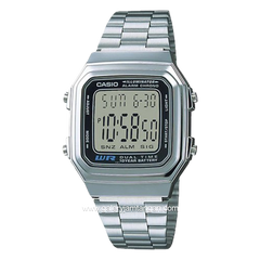 CASIO A178WA-1ADF Digital Stainless Steel