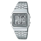 CASIO General A500WA-7DF Digital Silver Stainless Steel