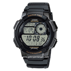 CASIO General AE-1000W-1AVDF Black Digital Rubber Strap