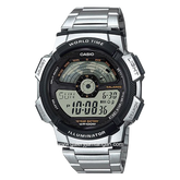 CASIO General AE-1100WD-1AVDF Silver Black Digital Stainless Steel